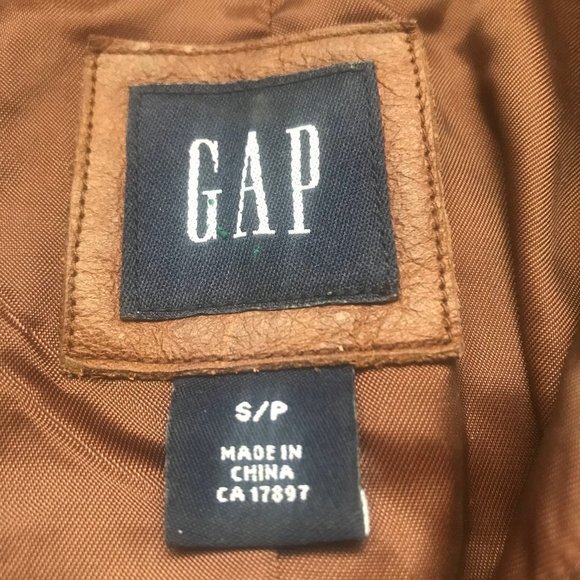 Gap Caramel Cow Leather Jacket - Picture 5 of 7